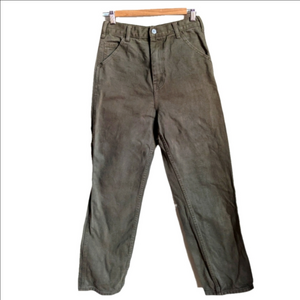 J. GALT BRANDY MELVILLE Khaki Green Cotton Cargo Casual Streetwear Pants Small